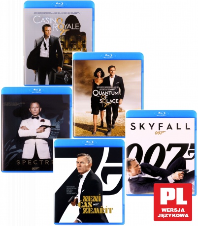007 James Bond Daniel Craig Kolekcja [5xBlu-Ray]