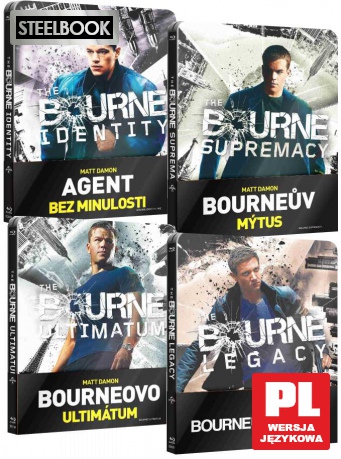 Bourne Kolekcja (steelbook) [4xBlu-Ray]