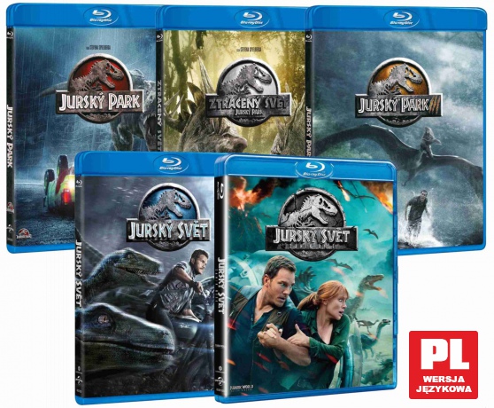 Jurassic Park 1-5 Kolekcja [5xBlu-Ray]