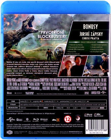 Jurassic World: Upadłe królestwo [Blu-Ray]