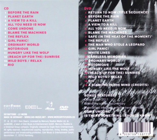 Duran Duran: A Diamond In The Mind - Live 2011 (digipack) [DVD]+[CD]