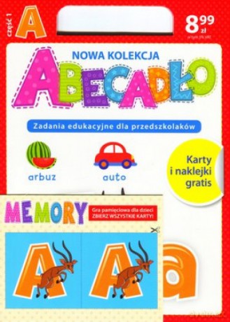 ABECADŁO Zadania edukacyjne dla przedszkolaków - literka A. Część 1 - Dorota Skwark [KSIĄŻKA]