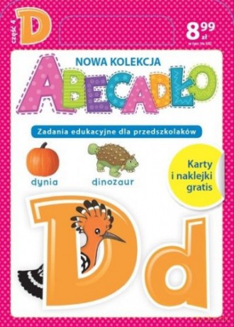 ABECADŁO Zadania edukacyjne dla przedszkolaków - literka D. Część 4 - Dorota Skwark [KSIĄŻKA]