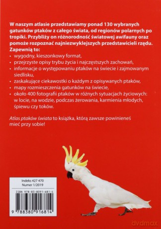 Atlas ptaków świata. Przewodnik obserwatora. Fakt album 1/2019 [KSIĄŻKA]