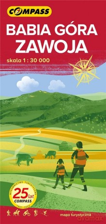 Babia Góra. Zawoja. Mapa turystyczna w skali 1:30 000