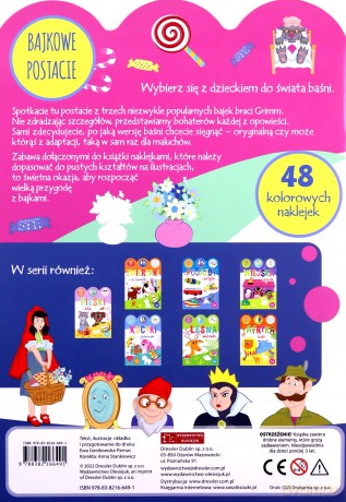 Bajkowe postacie. Zgadywanki, wyklejanki, kolorowanki - Ewa Gorzkowska-Parnas [KSIĄŻKA]