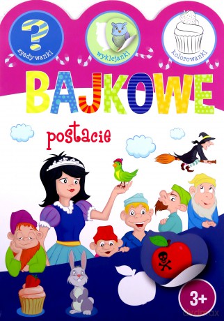Bajkowe postacie. Zgadywanki, wyklejanki, kolorowanki - Ewa Gorzkowska-Parnas [KSIĄŻKA]