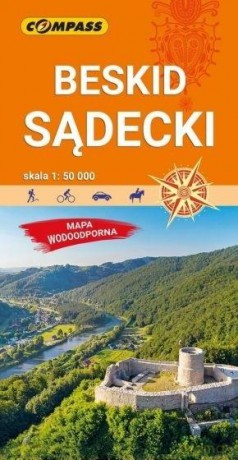 Beskid Sądecki. Mapa turystyczna w skali 1:50 000 (wersja wodoodporna)
