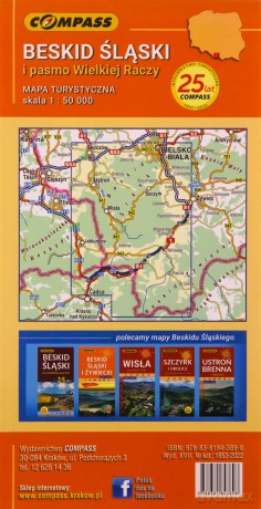 Beskid Śląski. Mapa turystyczna w skali 1:50 000 (wersja wodoodporna)