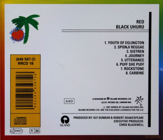 Black Uhuru: Red [CD]