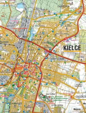 Góry Świętokrzyskie. Mapa turystyczna w skali 1:60 000