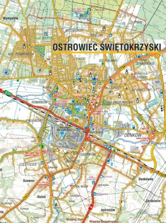 Góry Świętokrzyskie. Mapa turystyczna w skali 1:60 000