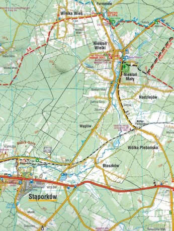 Góry Świętokrzyskie. Mapa turystyczna w skali 1:60 000