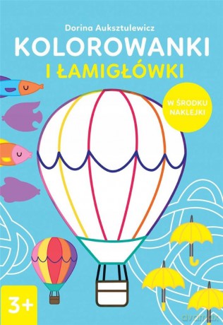 Kolorowanki i łamigłówki 3+ - Dorina Auksztulewicz [KSIĄŻKA]