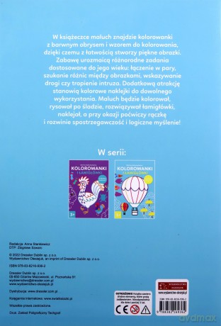 Kolorowanki i łamigłówki 3+ - Dorina Auksztulewicz [KSIĄŻKA]