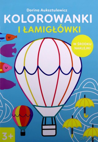 Kolorowanki i łamigłówki 3+ - Dorina Auksztulewicz [KSIĄŻKA]