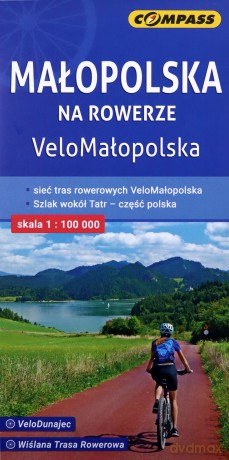 Małopolska na rowerze. Mapa rowerowa w skali 1:100 000