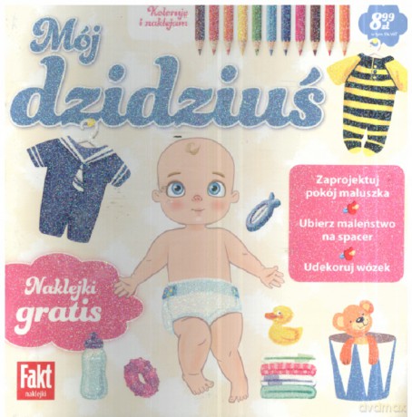 Mój dzidziuś. Naklejam i koloruję [KSIĄŻKA]