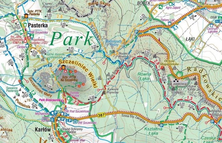 Park Narodowy Gór Stołowych. Mapa kieszonkowa w skali 1: 35 000 (wersja wodoodporna)