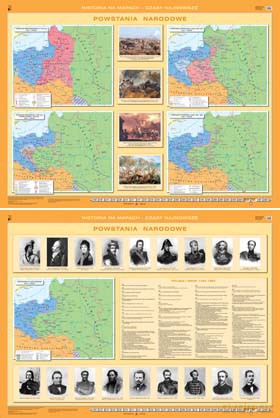 Historia Mapa Ścienna Powstania Narodowe [MAPA]