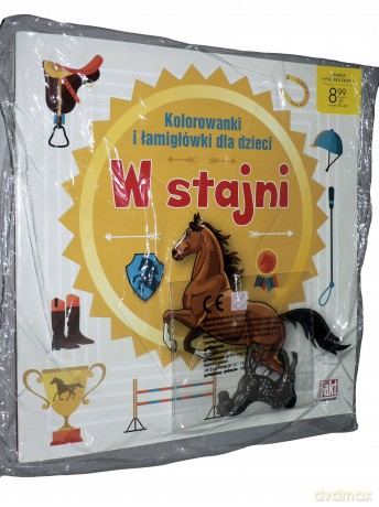 W stajni. Kolorowanki i łamigłówki dla dzieci [KSIĄŻKA]