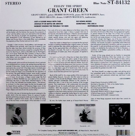 Grant Green: Feelin The Spirit (Tone Poet) [Winyl]