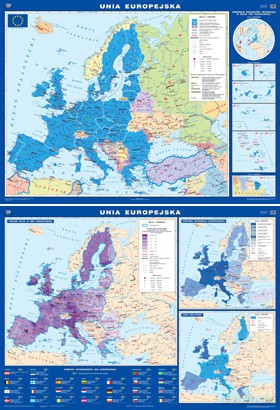 Edukacja Europejska Mapa Ścienna Unia Europejska (Stan Prawny Na Dzień 1 Stycznia 2007 R.) [MAPA]