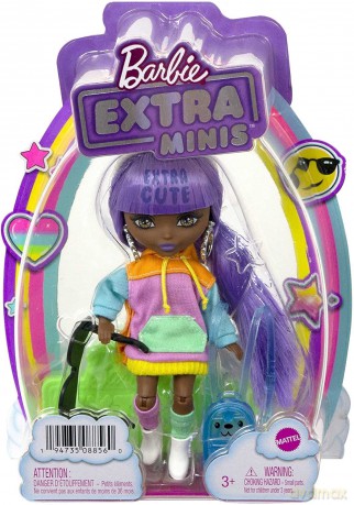 Barbie Extra Mala Lalka Kolorowa Bluza Hjk66 W3
