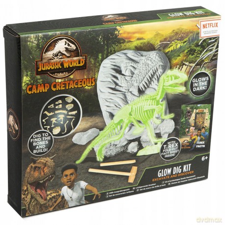 Jurrasic World CAMP CRETACEOUS- Glow DIG KIT