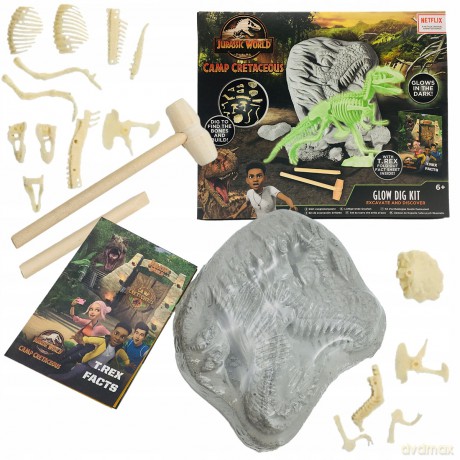 Jurrasic World CAMP CRETACEOUS- Glow DIG KIT