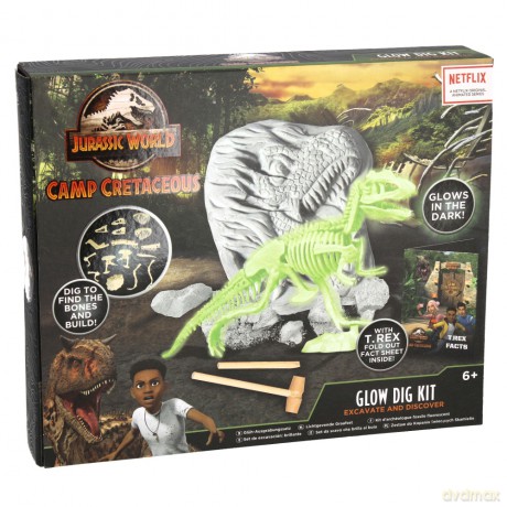 Jurrasic World CAMP CRETACEOUS- Glow DIG KIT
