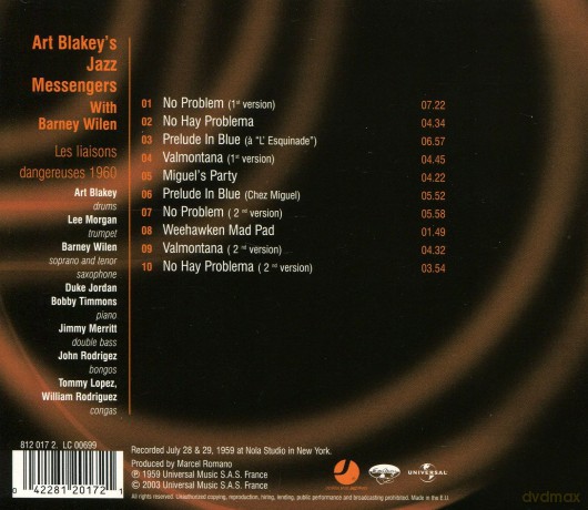 Blakey's Jazz Messengers soundtrack (Art Blakey: Prorok Jazzu) [CD]