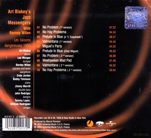 Blakey's Jazz Messengers soundtrack (Art Blakey: Prorok Jazzu) [CD]