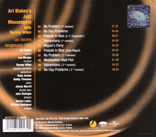 Blakey's Jazz Messengers soundtrack (Art Blakey: Prorok Jazzu) [CD]