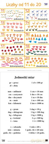 Naucz. Zint. Plansza Dydaktyczna Liczby Od 11 Do 20 [PLANSZA]