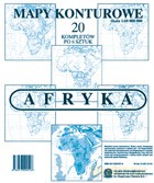 Afryka Mapa Konturowa Zestaw Sześciu Map [MAPA]