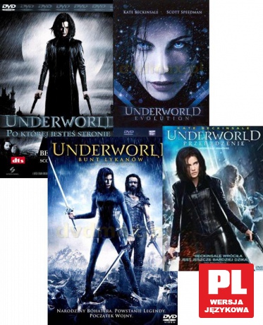 Underworld Kolekcja: Underworld / Evolution / Bunt Lykanów / Przebudzenie Pakiet [4DVD]