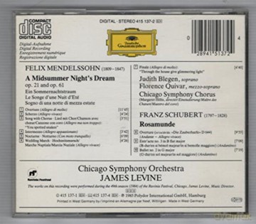 Blegen Quivar Levine: Mendelssohn:Dream Exc + [CD]
