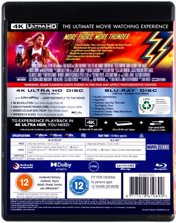Thor: Love And Thunder (Thor: Miłość i grom) [Blu-Ray 4K]+[Blu-Ray]