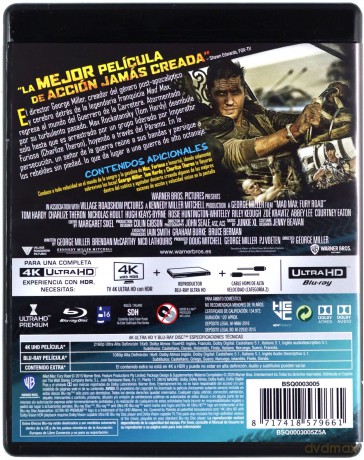 Mad Max: Fury Road (Mad Max: Na drodze gniewu) [Blu-Ray 4K]+[Blu-Ray]