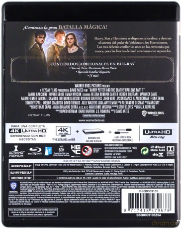 Harry Potter i Insygnia Śmierci: Część I [Blu-Ray 4K]+[Blu-Ray]