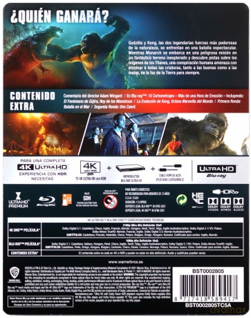 Godzilla vs. Kong (steelbook) [Blu-Ray 4K]+[Blu-Ray]