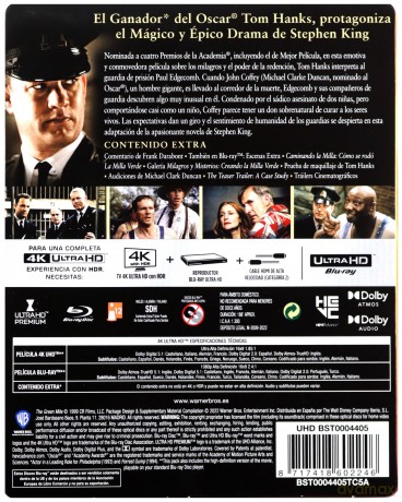 The Green Mile (Zielona mila) (steelbook) [Blu-Ray 4K]+[Blu-Ray]