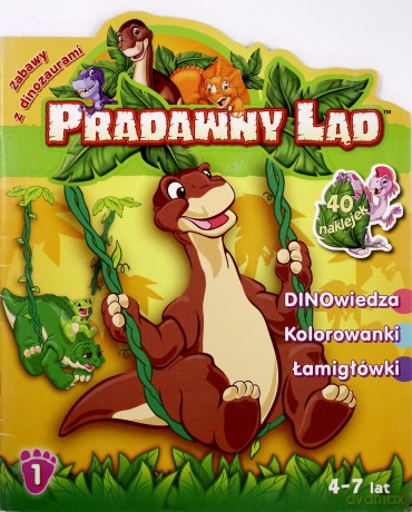 Pradawny Ląd. Zabawy z dinozaurami nr 01  [KSIĄŻKA]