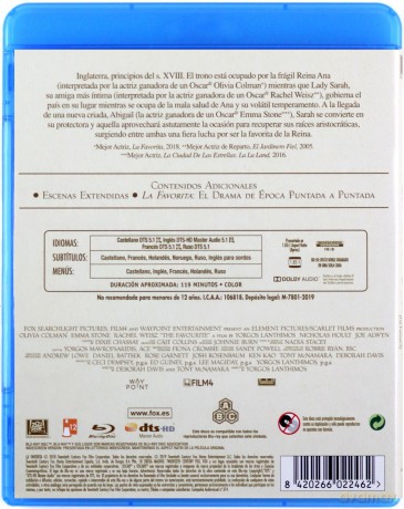 The Favourite (Faworyta) [Blu-Ray]