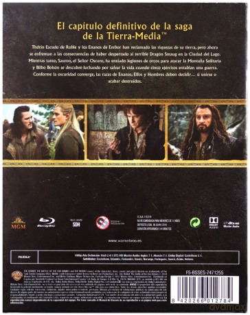 The Hobbit: The Battle of the Five Armies (Hobbit: Bitwa Pięciu Armii) [(digibook) [Blu-Ray]