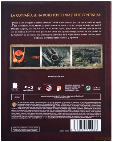 The Lord of the Rings: The Two Towers (Władca pierścieni: Dwie wieże) [Blu-Ray]