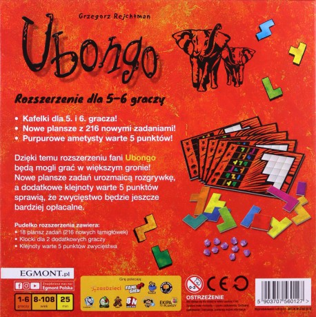 Dodatek Ubongo dla 5 i 6 gracza [GRA]