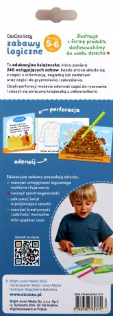 Książeczka Zabawy logiczne dla dzieci od 5-6 lat [KSIĄŻKA]