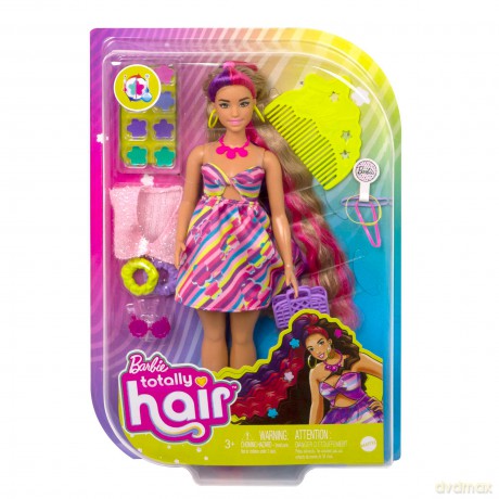 Lalka Barbie Totally Hair Kwiaty
